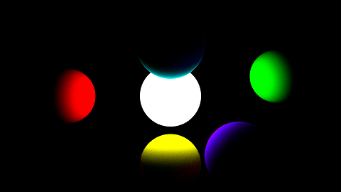 Floating Spheres Scene