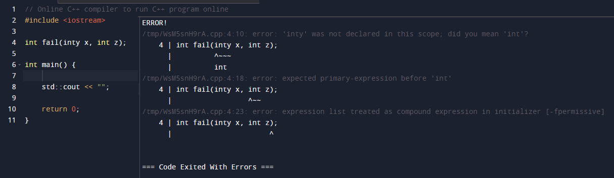 Compiler warning in C++